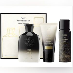 NEW Oribe Gold Lust Travel -Size Shampoo, Conditioner, and Texturizing Spray Set